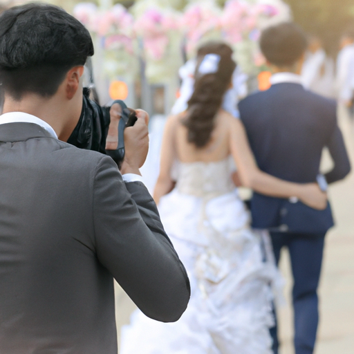צלם וידאו מקצועי מצלם את הרגעים החשובים ביותר ביום המיוחד של בני הזוג