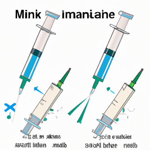 A comparison illustration of traditional Trimix injection and the new needle-free method.